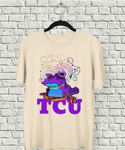 Tcu Hypnotoad Football T-Shirt, Perfect for Fans and Students of Tcu Football and Funny Frog Tee