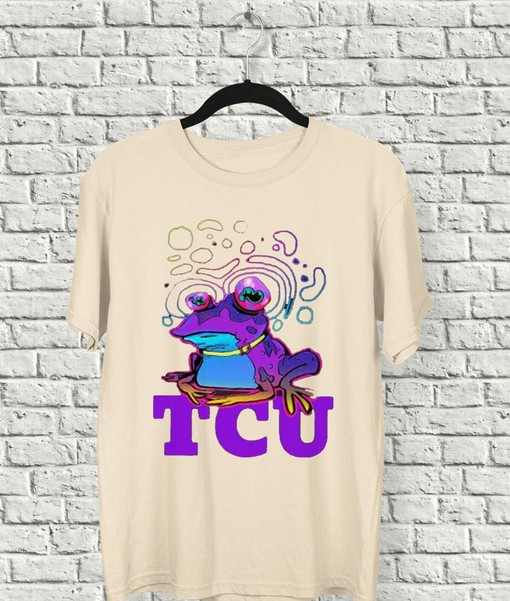 Tcu Hypnotoad Football T-Shirt, Perfect for Fans and Students of Tcu Football and Funny Frog Tee