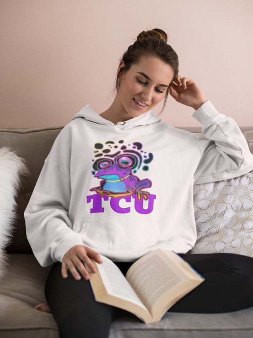 Tcu Hypnotoad Hoodie, Perfect for Tcu Students and Fans of Sonny Dykes and Frogs - Image 3