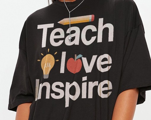 Teach Love Inspire Unisex Shirt, Teacher Tee, Elementary School Teacher Gift, Movie Fans Gifts - Image 2