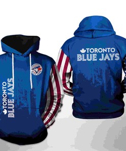 Team USA Toronto Blue Jays Baseball Hoodie with 3D Print and Zipper - Show Your Patriotism