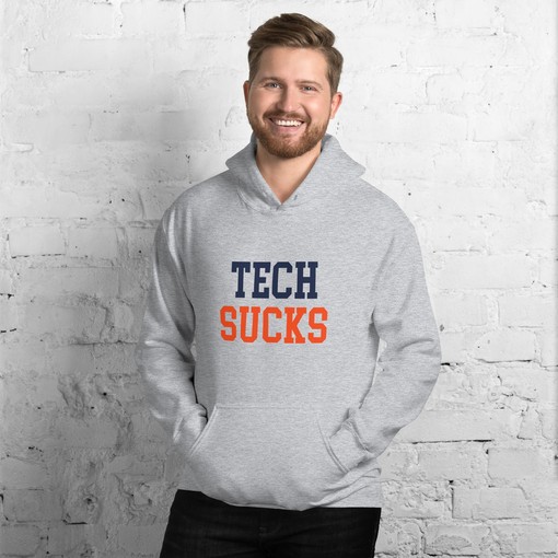 Tech Sucks Virginia Rivalry Hoodie Sweatshirt - NCAA Sport Shirt for Fans, Keyword: sport shirts unisex - Image 2