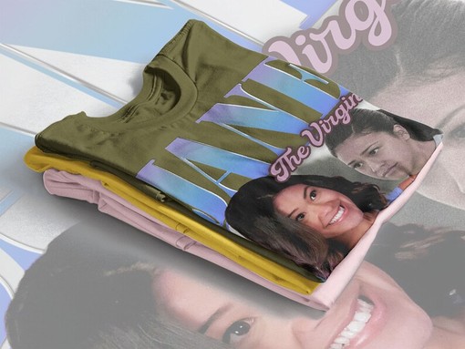 Telenovla Jane Villanueva Team T-Shirt, Gina Rodriguez Romantic Drama Serial TV Jane the Virgin