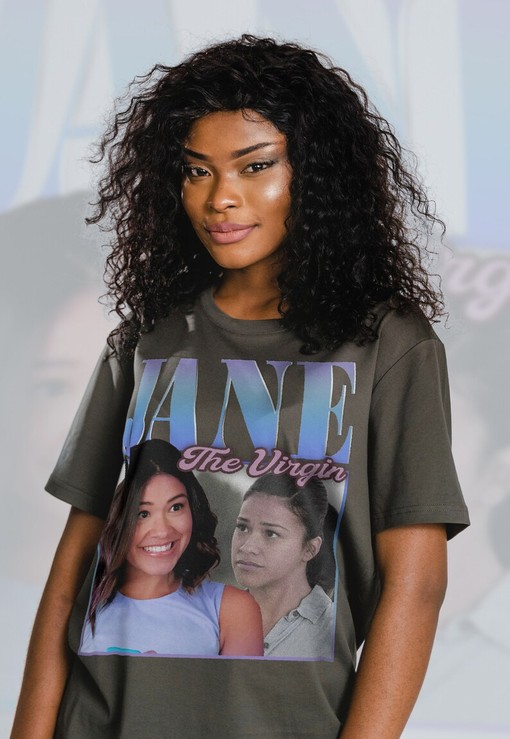 Telenovla Jane Villanueva Team T-Shirt, Gina Rodriguez Romantic Drama Serial TV Jane the Virgin - Image 4