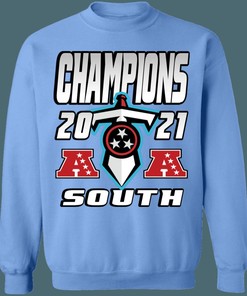 Tennessee Titans 2021 AFC South Division Champions Retro NFL Lover Hoodie Sweatshirt - Perfect Gifts for NFL Fans