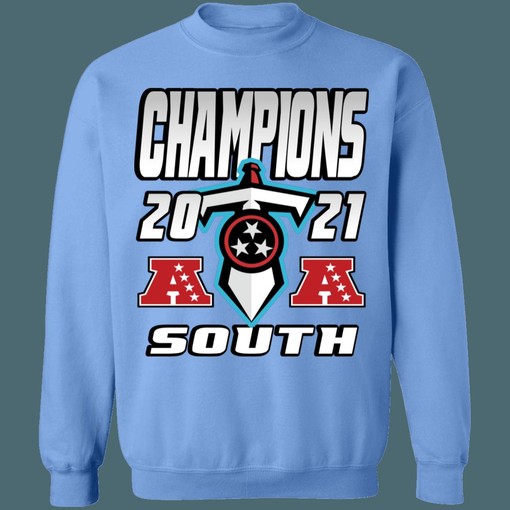 Tennessee Titans 2021 AFC South Division Champions Retro NFL Lover Hoodie Sweatshirt - Perfect Gifts for NFL Fans