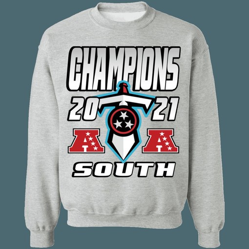 Tennessee Titans 2021 AFC South Division Champions Retro NFL Lover Hoodie Sweatshirt - Perfect Gifts for NFL Fans - Image 4