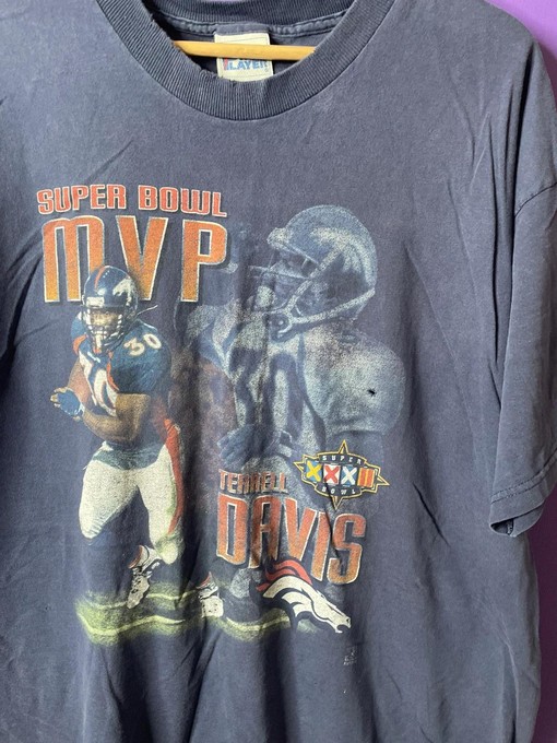 Terrell Davis Superbowl MVP Vintage Style 90s Sweatshirt T-shirt, NCAA Football Teams Gifts for Fans - Image 2