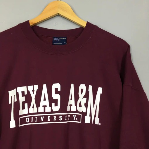 Texas A&M University Maroon Sweatshirt, Perfect Addition to Any NCAA Fan's Wardrobe - Image 2