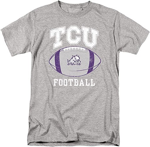 Texas Christian University Official Football Ball Unisex T-Shirt, Official University Fan Shirt for Men & Women