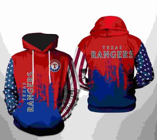 Texas Rangers All Over Print MLB Team US 3D Hoodie - Hoodie 3D Custom Name