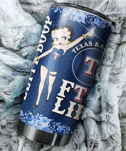 Texas Rangers Betty Boop Fans MLB Tumbler with Logo for Any Enthusiast