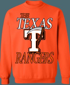 Texas Rangers HALLOWEEN Retro MLB Crewneck Sweatshirt Hoodie Shirt - For Baseball Fans