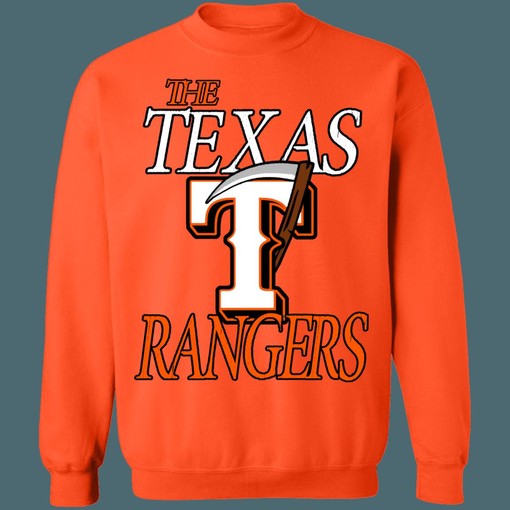 Texas Rangers HALLOWEEN Retro MLB Crewneck Sweatshirt Hoodie Shirt - For Baseball Fans
