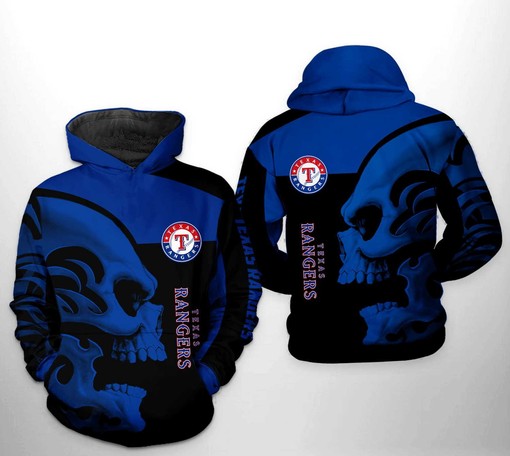 Texas Rangers MLB All-Over Print Hoodie with Cool Design