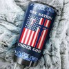 Texas Rangers Patriotic MLB Tumbler with Logo and God Quote for Fans Everywhere