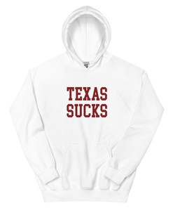 Texas Sucks Oklahoma Rivalry Hoodie Sweatshirt Sport Shirt with NCAA Print