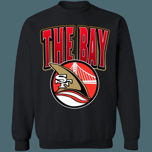 The Bay 49ers x Sharks x Warriors NFL/NHL/NBA Mash-Up Unisex Sweatshirt Hoodie Shirt - Multisport Fan Gear
