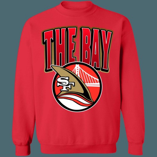The Bay 49ers x Sharks x Warriors NFL/NHL/NBA Mash-Up Unisex Sweatshirt Hoodie Shirt - Multisport Fan Gear - Image 4