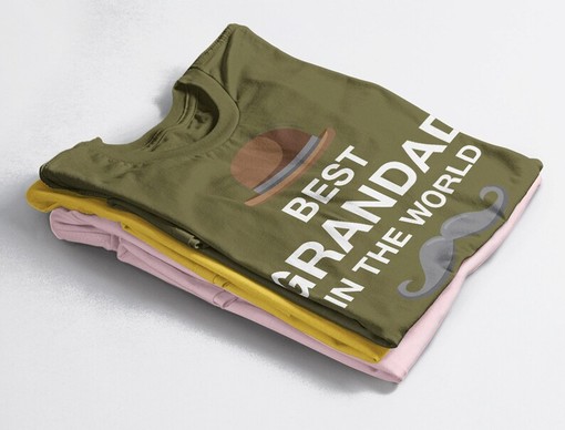 The Best Grandad in the World Unisex Tee, Vintage Gift for Grandad from Grandkids, Officially World's Best Man Grandpa - Image 4