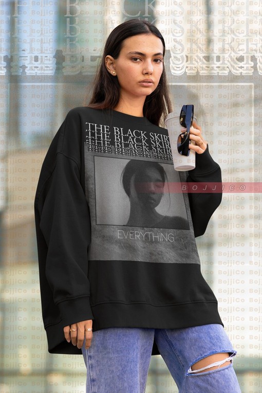 The Black Skirts Fans Sweatshirt, Korean Music Band Vintage Tee, Homage Sweater, Minimalist Movie Shirts