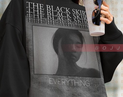 The Black Skirts Fans Sweatshirt, Korean Music Band Vintage Tee, Homage Sweater, Minimalist Movie Shirts - Image 4