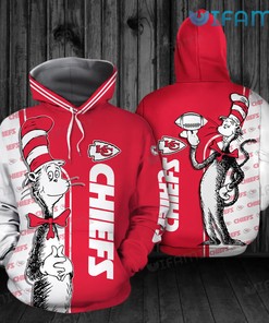 The Cat In The Hat All Over Print 3D Hoodie for Kansas City Chiefs Fans
