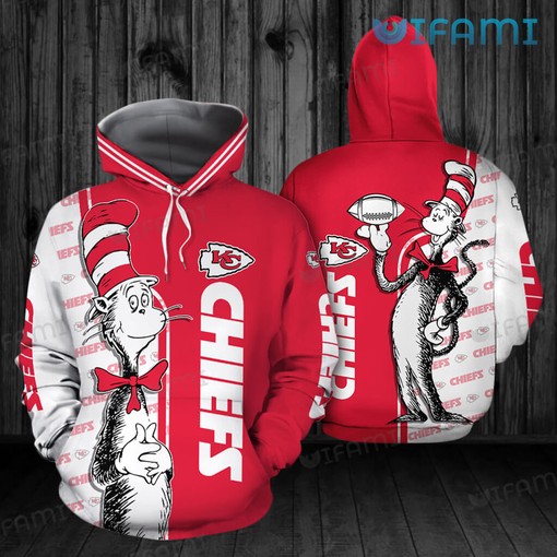 The Cat In The Hat All Over Print 3D Hoodie for Kansas City Chiefs Fans