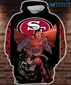 The Dark Knight and The Man of Steel All Over Print 3D Hoodie - San Francisco 49ers Edition