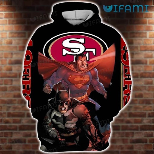 The Dark Knight and The Man of Steel All Over Print 3D Hoodie - San Francisco 49ers Edition