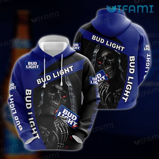The Death Bud Light All Over Print 3D Hoodie - Beer Lovers Gift