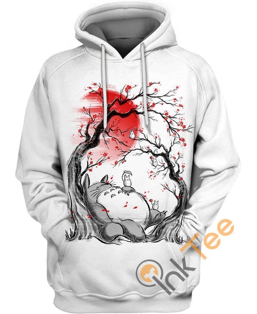 The Dreamy Totoro All Over Print Hoodie with 3D Effect - Dreamy Must-Have for Fans