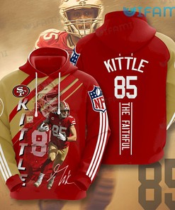 The Faithful 3D San Francisco 49ers Hoodie - George Kittle Edition