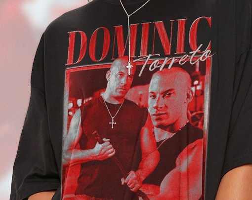 The Furious Dominic Toretto and Vin Diesel Retro Movie Shirt - Image 2