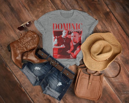 The Furious Dominic Toretto and Vin Diesel Retro Movie Shirt - Image 3