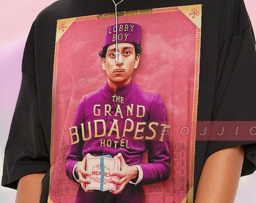 The Grand Budapest Hotel Film Shirt, Retro Lobby Boy and Moritz Hepper Tshirt, Moritz Hepper Gift, Movie Fans Gifts - Image 2