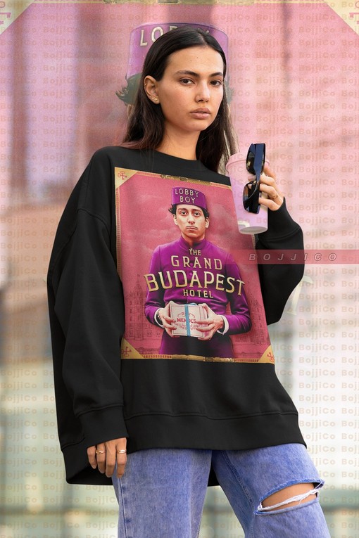 The Grand Budapest Hotel Film Sweatshirt, Moritz Hepper Lobby Boy Sweater