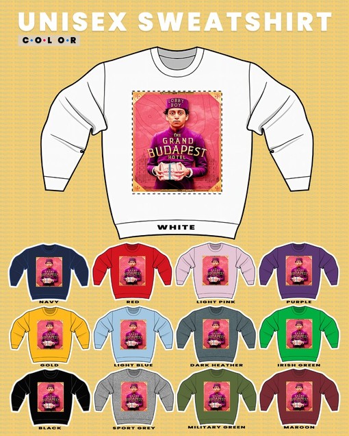 The Grand Budapest Hotel Film Sweatshirt, Moritz Hepper Lobby Boy Sweater - Image 3