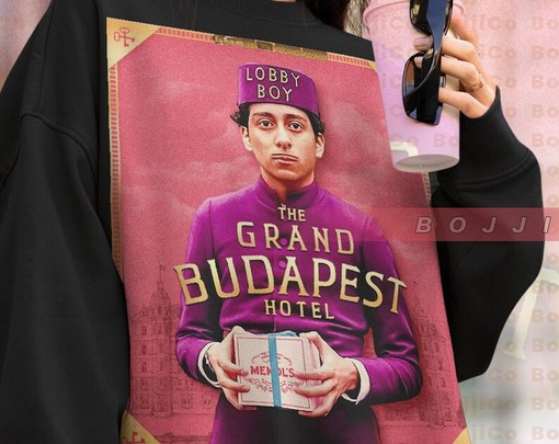The Grand Budapest Hotel Film Sweatshirt, Moritz Hepper Lobby Boy Sweater - Image 4