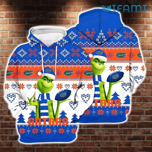 The Grinch Football Christmas Florida Gators Hoodie - 3D All Over Print Custom Design