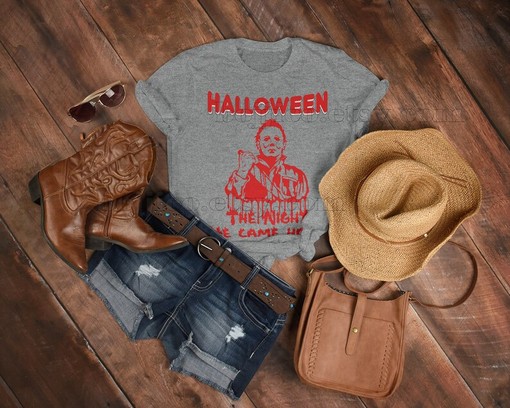 The Night He Came Home Shirt - Vintage Michael Myers Homage Tshirt with Jason Voorhees Friday the 13th