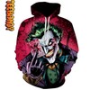 The Nightmare Before Christmas Joker All Over Print 3D Hoodie with Movie Quote for Fans