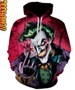 The Nightmare Before Christmas Joker All Over Print 3D Hoodie with Movie Quote for Fans