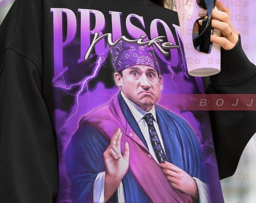 The Office Michael Scott Biatch Sweatshirt, Lord Prison Mike Vintage Tee, Dunder Mifflin Hoodie - Image 4