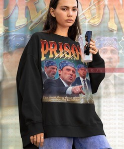 The Office Michael Scott Hoodie - Vintage Style Prison Mike Dementors Sweatshirt
