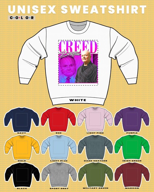The Office Mockumentary Unisex Sweatshirt, Creed Bratton Homage Shirt with Retro 90s Aesthetic, Scott, Jim, Pam - Image 3