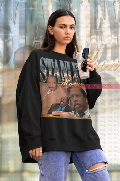 The Office Stanley Hudson Sweatshirt, Leslie David Baker T-Shirt, Pretzel Day Merch, Movie Shirts for Men
