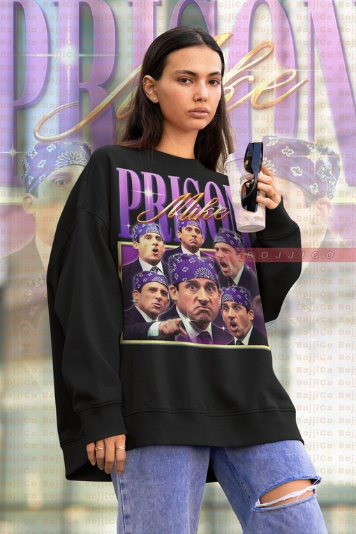 The Office Steve Carell Hoodie, Michael Scott Biatch Sweatshirt, Prison Mike Vintage Tee, Jim and Pam TV Show Fan Shirts