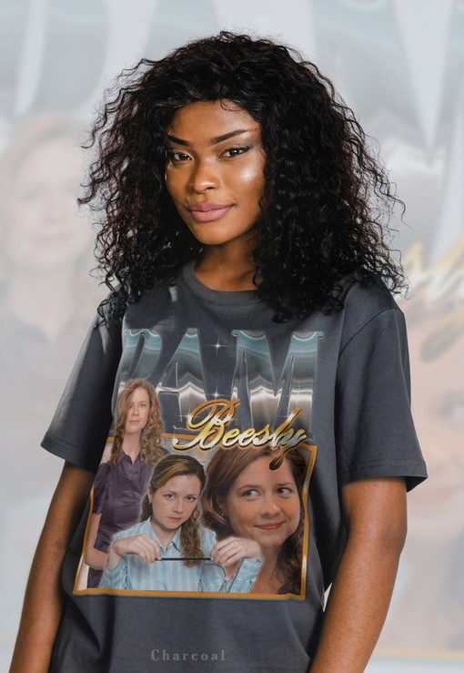 The Office TV Show Unisex Tee - Retro Pam Beesly and Jim Halpert Tee