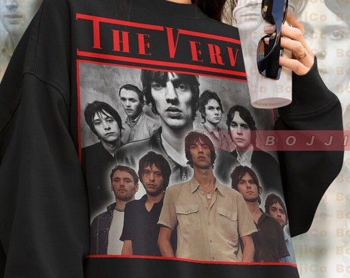 The Verve Fans Sweatshirt, Bittersweet Symphony Sweater, Britpop Homage Tee, Music T-Shirts for Men - Image 4